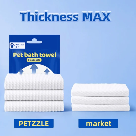 Нетканые тканевые чистящие салфетки для ванн для домашних животных Travle Pet Products